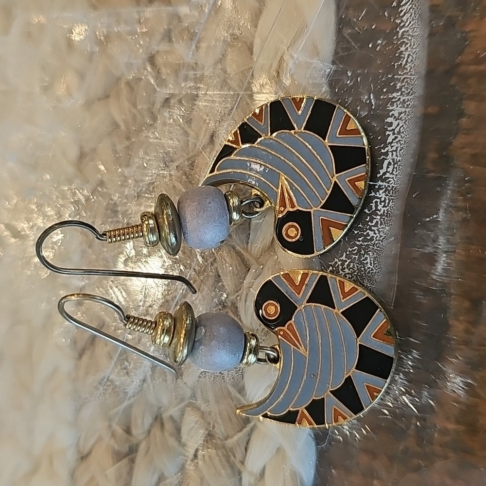 Laurel Burch Earings "Pajarita" French Wire dangle